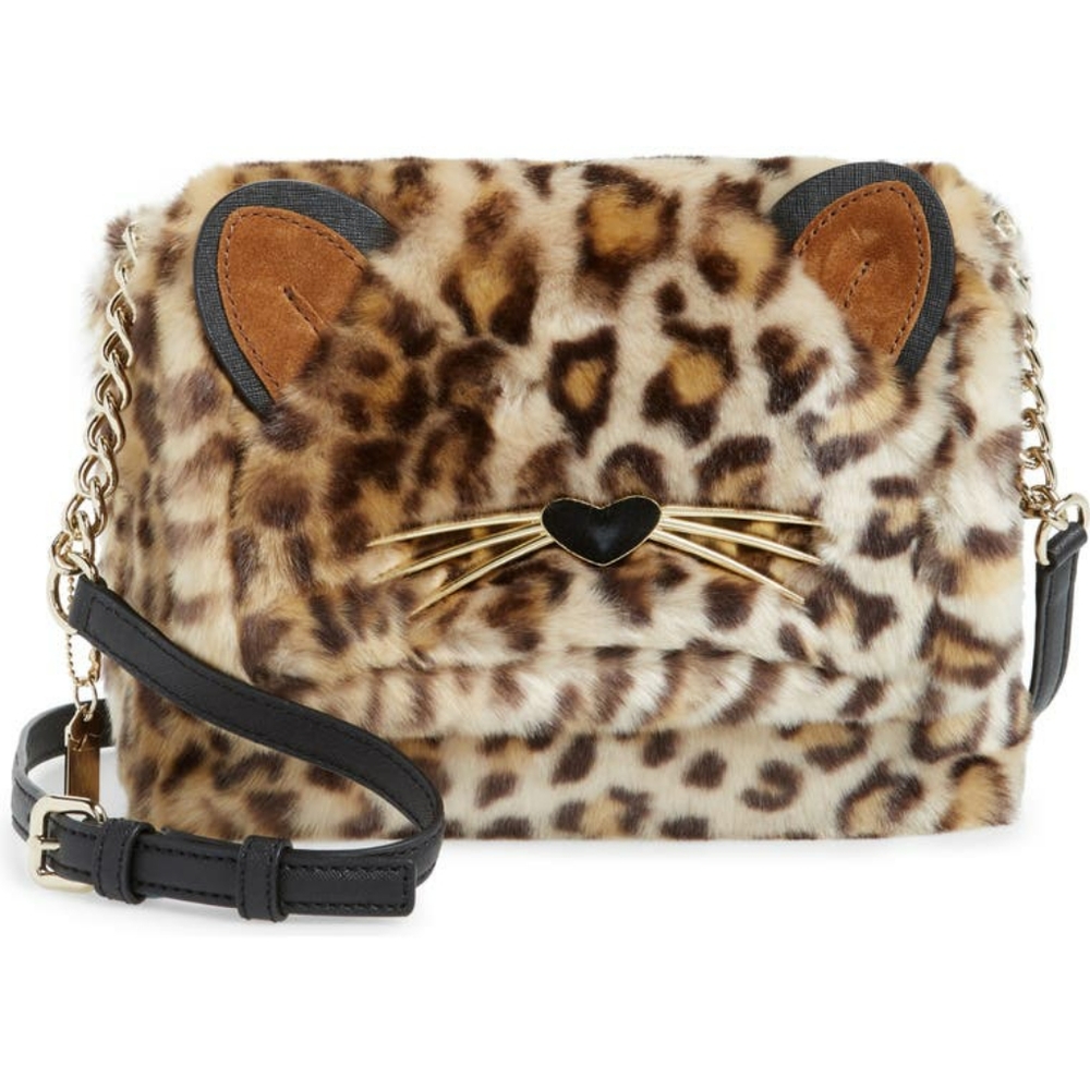 NWT Kate Spade Leopard Run Wild Crossbody Muff